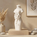 Goddess Bust Candle - Handmade Soy Wax Decorative Sculpture