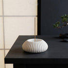 Fluted Ceramic-Resin Incense Burner Holder