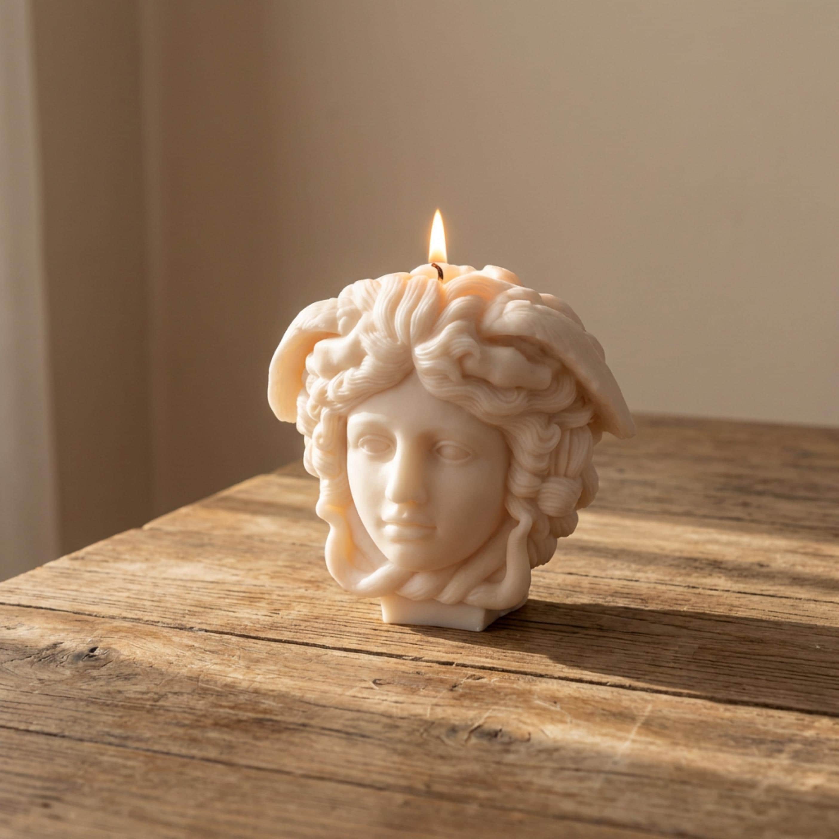 Huge Luxury Medusa Candle - A Sculptural Statement Piece