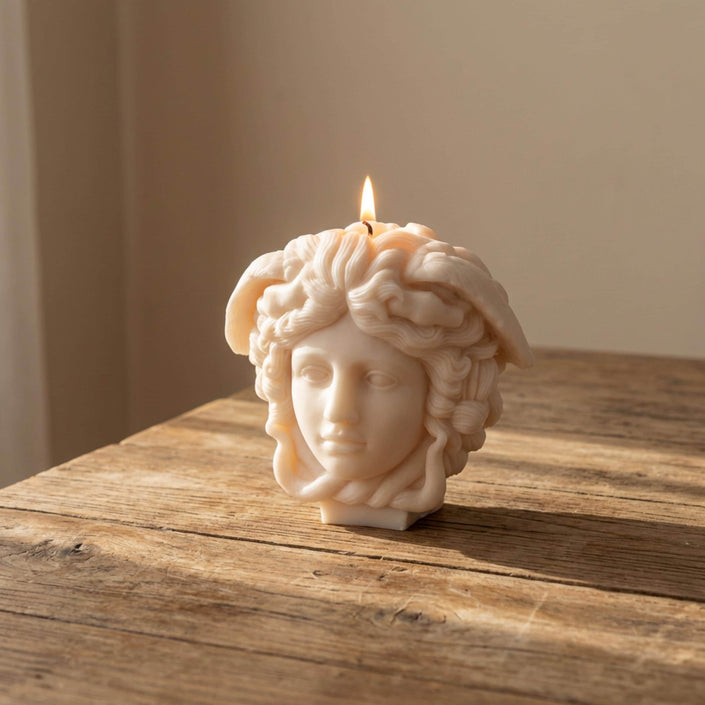 Huge Luxury Medusa Candle - A Sculptural Statement Piece