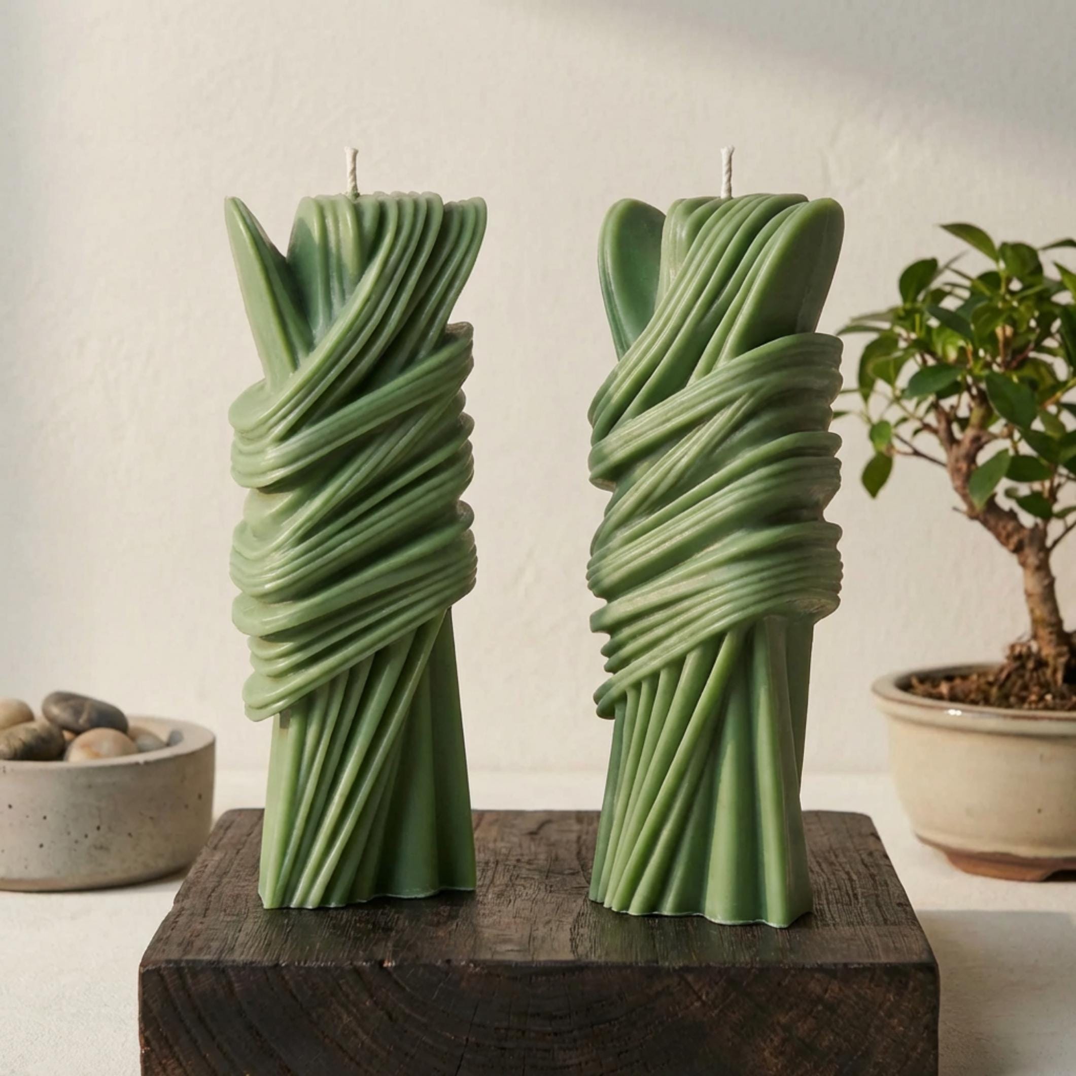 Modern Geometric Pillar Candle