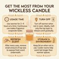 Wickless Natural Soy Wax Candle – Mineral Swirl