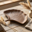 Ginkgo Leaf Tray: Hydro-Stone Ring Trinket Dish -Ceramic Resin Vanity Organizer