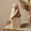 Seated Goddess Sculpture Candle – Large Art Candle – Handmade Soy Wax Statue – Aesthetic Home Decor – Feminine Figurine Candle