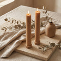 Taper Candle, Ribbed Decorative Soy Wax Large Candle, Unique gift, Dinner Candle
