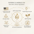 Romantic Floral Pillar Candle – view 7