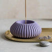 Fluted Ceramic-Resin Incense Burner Holder