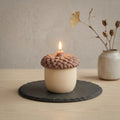 Acorn Shaped Soy Wax Candle — Large Sculptural Fall Decor, Autumn Centerpiece & Housewarming Gift