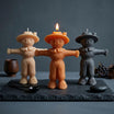 Scarecrow Soy Wax Candle – Halloween Fall Decor
