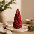 Christmas Tree Candle – top view – soy wax, 3 sizes