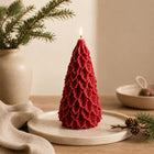 Christmas Tree Candle – top view – soy wax, 3 sizes