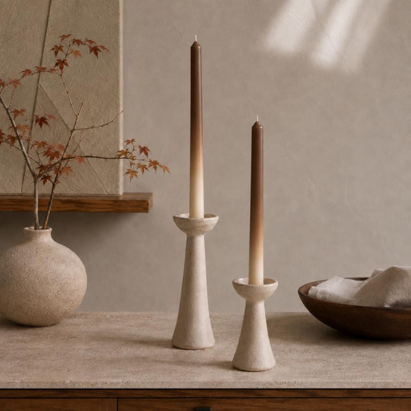 Ombre Taper Candles Set of 2 – hand-poured soy wax ombre finish