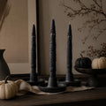 Mummy Taper Candle – wrapped gothic silhouette detail