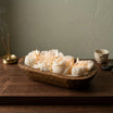 Botanical Dough Bowl Candle – Handmade Soy Wax Floral Centerpiece