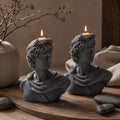 Large Greek Apollo Candle, Greek Soy Wax Sculpture, Classical Statue Decor