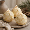 Christmas bauble candle - holiday centerpiece display
