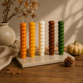 Pumpkin Candle Taper, Thanksgiving Candle Gift, Pumpkin Shaped Candle