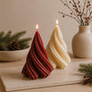Christmas Tree Candle, Spiral Tree Candle, Modern Holiday Decor