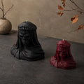 Veiled Death Candle, Veiled Skull Gothic Candle Decor, Dark Academia Candle