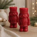 Nutcracker Candle – color options for holiday decor