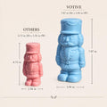Nutcracker Candle – size and dimensions reference