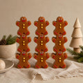 Gingerbread Man Candle – icing detail close-up