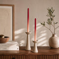 Ombre Taper Candles Set of 2, Handmade Soy Wax Dinner Candles