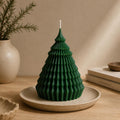 Christmas tree ornament candle - color options red white green