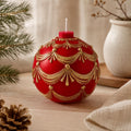Vintage Christmas Bauble Candle