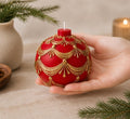 Vintage Christmas Bauble Candle
