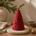 Scandinavian Christmas tree candle – color options – soy wax candle