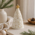Scandinavian Christmas tree candle – Nordic holiday mantel styling