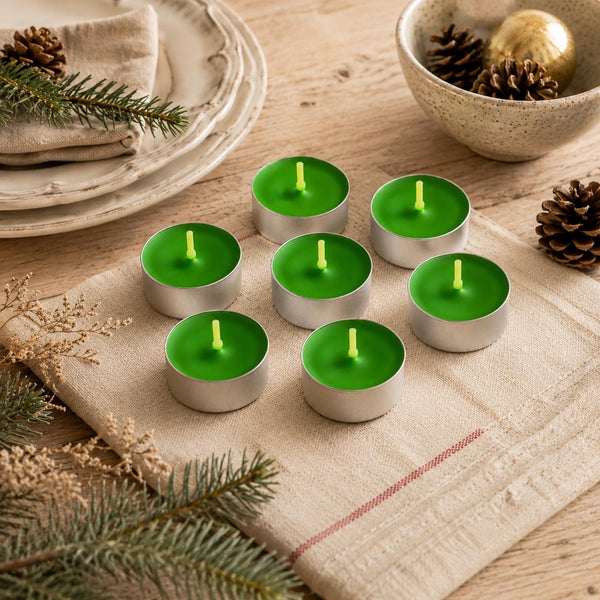 Christmas tealight candles - aluminum cup option