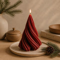 Spiral Christmas tree candle – Scandinavian styling detail