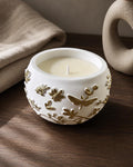 Hand Painted Gold Botanical Candle – view 4