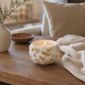 Hand Painted Gold Botanical Candle – view 2