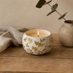 Hand Painted Gold Botanical Candle