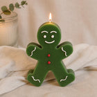 Gingerbread Man Candle – Sculptural – hand-poured soy wax Christmas decor – view 3
