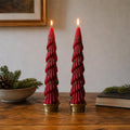 Christmas Tree Taper Candles Set of 2 – view 6