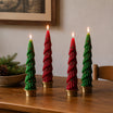 Christmas Tree Taper Candles Set of 2