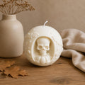 Skeleton Pumpkin Candle – Sculptural Candles
