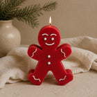 Gingerbread Man Candle – Sculptural – hand-poured soy wax Christmas decor – view 4