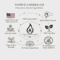 Wavy Pillar Candle – view 9