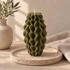 Wavy Pillar Candle – view 3