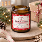 Personalized Christmas Candle – hand-poured soy wax Christmas decor – view 2