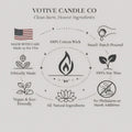 Rose Taper Candles Set of 2 – view 9
