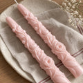 Rose Taper Candles Set of 2 – view 3