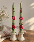 3D Flower Taper Candles Set of 2 – view 4