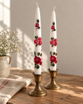 3D Flower Taper Candles Set of 2 – view 2