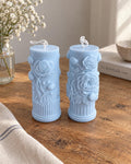 Rose Pillar Candle Set of 2 – view 4